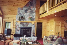 Stone Fireplace