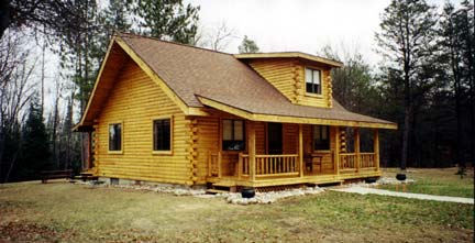 Exterior log home